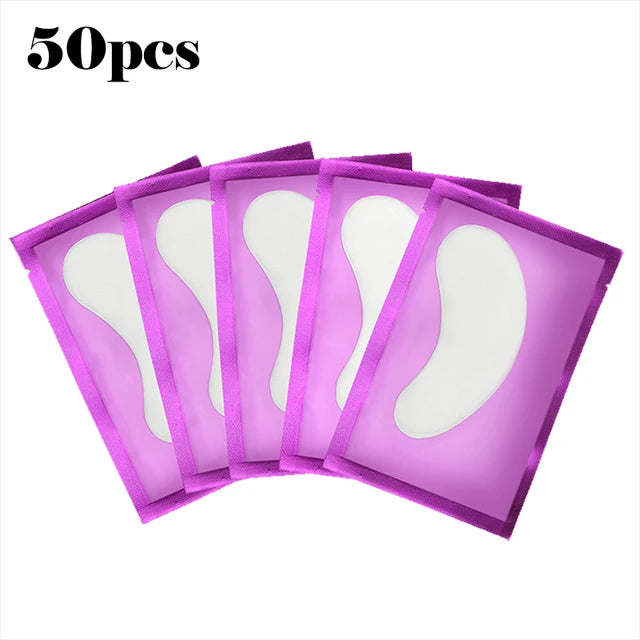 50 Pieces of Hydrogel Eyelash Patch Grafting Eyelashes Isolating Pad Eyelash Patch Beauty Moisturizing Eye Mask for Long-Lastin