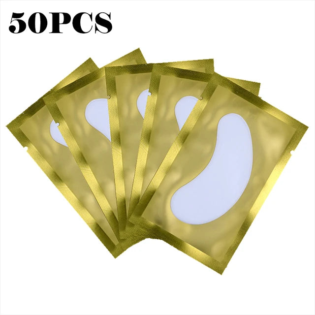 50 Pieces of Hydrogel Eyelash Patch Grafting Eyelashes Isolating Pad Eyelash Patch Beauty Moisturizing Eye Mask for Long-Lastin